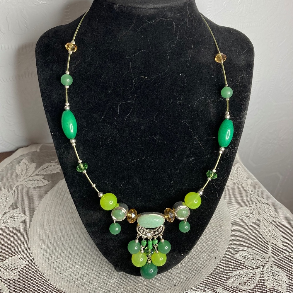 Shades of Green Necklace